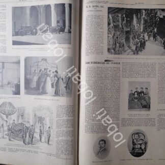 CARTEL ANTIGUO ORIGINAL DE PORFIRIO DIAZ Y HOMENAJE A BENITO JUAREZ 1899 /PLT