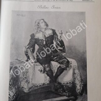 PORTADA ANTIGUA ORIGINAL  ARTISTICA DE A. SCHOEDER 1899 EL BUEN FUMADOR