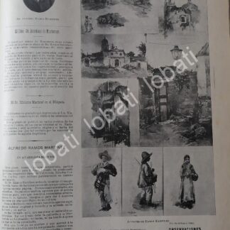 CARTEL ANTIGUO ORIGINAL DE INICIOS DEL PINTOR ALFREDO RAMOS MARTINEZ 1899 / ARTE