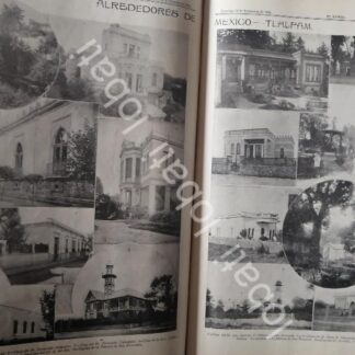 CARTEL ANTIGUO ORIGINAL DE CASAS Y MANSONES DE TLALPAM 1899 / ASM LDM