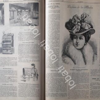 GACETA ANTIGUA DE MODAS 1899. " PAGINAS DE LA MODA " /64