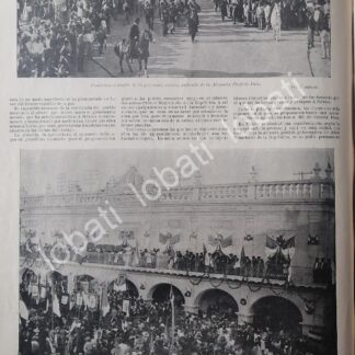 CARTEL ANTIGUO ORIGINAL DE MANIFESTACION EN MONTERREY EN APOYO A PORFIRIO DIAZ 1899