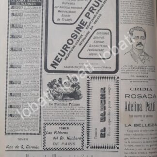 CARTEL ANTIGUO ORIGINAL DE CARTEL PUBLICITARIO DEL SIGLO 19. 1899