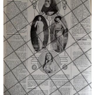 AFICHE ANTIGUO ACTRICES DE TEATRO ESPECTACULOS 1912
