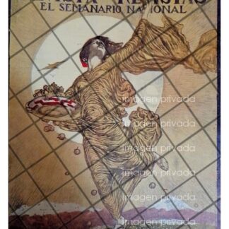 PORTADA ANTIGUA ARTISTICA 1912 UNA MUSA