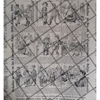 TIRA COMICA ANTIGUA CIGARRERA EL BUEN TONO 1912 /43