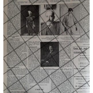 AFICHE ANTIGUO GABINETE DE FRANCISCO MADERO 1912 Y MAS