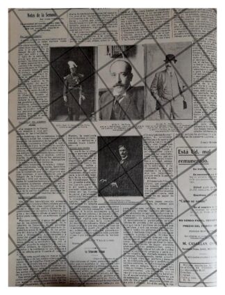 AFICHE ANTIGUO GABINETE DE FRANCISCO MADERO 1912 Y MAS