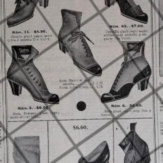 AFICHE PUBLICITARIO ANTIGUO ZAPATERIA DEL ELEFANTE 1912 /3