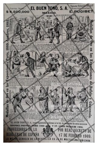 TIRA COMICA ANTIGUA CIGARRERA EL BUEN TONO 1912 /44