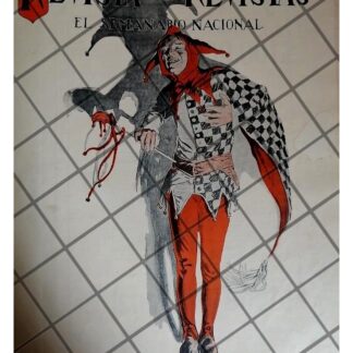 PORTADA ANTIGUA ARTISITCA 1912 ARLEQUIN SONRIENTE