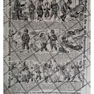 TIRA COMICA ANTIGUA CIGARRERA EL BUEN TONO 1912 /47