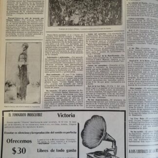 AFICHE ANTIGUO EJECUCION DE RAMIRO CALOCA Y MAS 1912