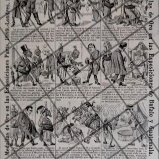 TIRA COMICA ANTIGUA CIGARRERA EL BUEN TONO 1912 /50