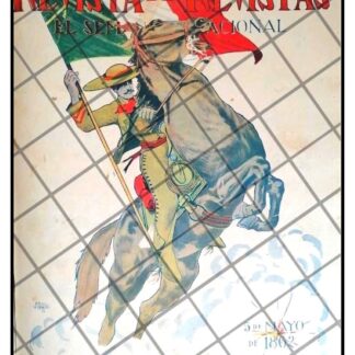 PORTADA ANTIGUA 1912 CHARRO A CABALLO, ERROR BANDERA