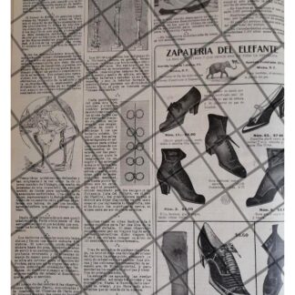 CARTEL RETRO ZAPATERIA DEL ELEFANTE Y OTRAS 1912 /6