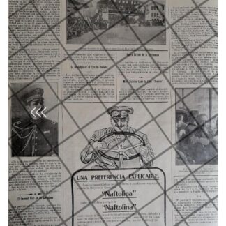 AFICHE ANTIGUO CORONEL CARLOS GARCIA HIDALGO Y MAS 1912