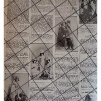 AFICHE ANTIGUO ESPERANZA IRIS Y EMILIO CABELLO 1912 TEATRO