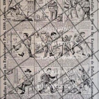 TIRA COMICA ANTIGUA CIGARRERA EL BUEN TONO 1912 /54