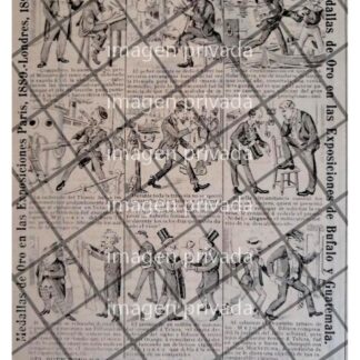 TIRA COMICA ANTIGUA CIGARRERA EL BUEN TONO 1912 /55