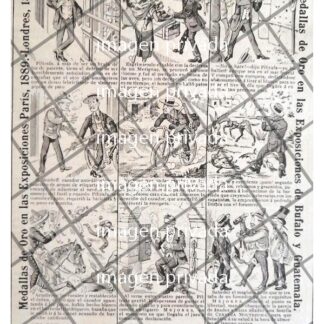 TIRA COMICA ANTIGUA CIGARRERA EL BUEN TONO 1912 /56