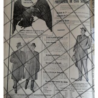 PUBLICIDAD ANTIGUA. LOS SASTRES DE MEXICO S.A 1912 /2