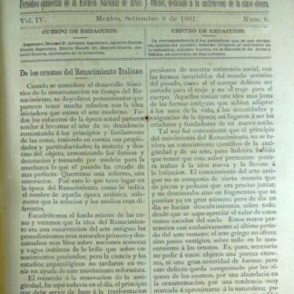 GACETA ANTIGUA. ESCUELA NACIONAL DE ARTES Y OFICIOS. SEP 1881