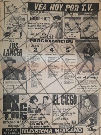 PUBLICIDAD RETRO. TELESISTEMA MEXICANO 1969 (TELEVISA)