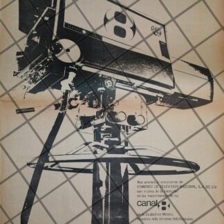 PUBLICIDAD RETRO X.H.T.M. CANAL 8 DE PUEBLA 1969 /2