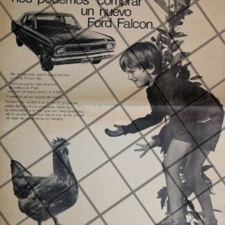 CARTEL RETRO AUTOS FORD FALCON 1970 T. POSTER 1969