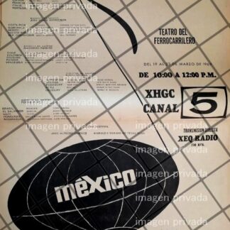 PUBLICIDAD RETRO 1ER FESTIVAL DE LA CANCION LATINA 1969 XHGC