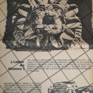 CARTEL RETRO CAMIONES DINA 1967. T POSTER