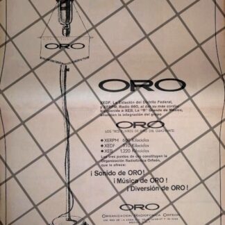 PUBLICIDAD RETRO ORGANIZACION RADIOFONICA ORFEON 1967