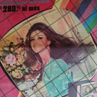 CARTEL PUBLICITARIO ANTIGUO TELEVISORES MAJESTIC 1969