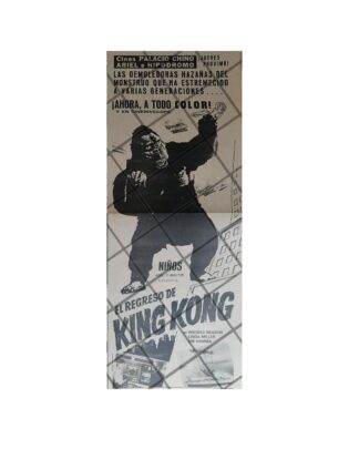 AFICHE RETRO PELICULA EL REGRESO DE KING KONG 1969