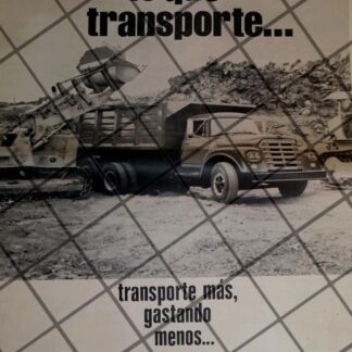 CARTEL RETRO CAMIONES DE VOLTEO DINA 1969. T POSTER