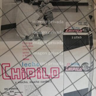 CARTEL PUBLICITARIO RETRO LECHE CHIPILO 1969 T. POSTER