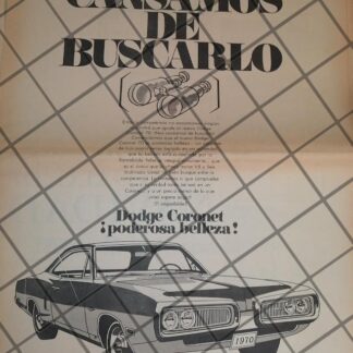 CARTEL RETRO AUTOS DODGE CORONET 1970. T POSTER