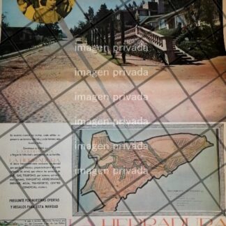 CARTEL PUBLICIDAD RETRO COLONIA LA FERRADURA 1969 T.POSTER