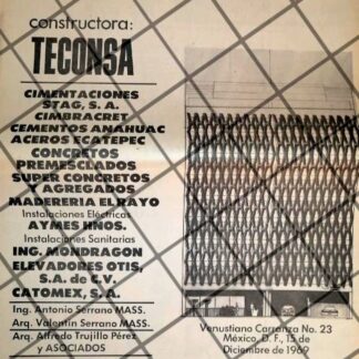 CARTEL PUBLICITARIO RETRO TECONSA JUAN SARQUIS CARRIEDO 69