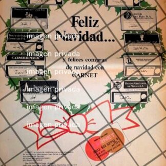 CARTEL PUBLICITARIO CARNET INICIA OPERACIONES EN MEXICO 1969