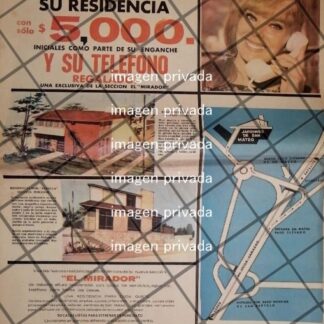 PUBLICIDAD RETRO COLONIA JARDINES DE SAN MATEO 1969