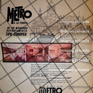 PUBLICIDAD RETRO COLONIA CD TLATELOLCO 1969 T. POSTER 5