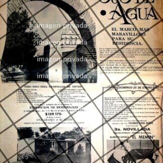 PUBLICIDAD RETRO COLONIA HACIENDA OJO DE AGUA 1969 /4