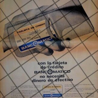 PUBLICIDAD RETRO TARJETA BANCOMATICO BANAMEX 1969 /6