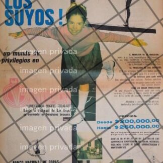 PUBLICIDAD RETRO COLONIA VILLA OLIMPICA. 1969 6 T. POSTER