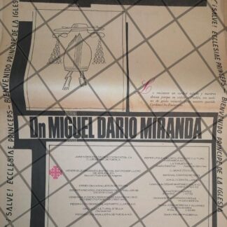 CARTEL RETRO IGLESIA DE BIENVENIDA. MIGUEL DARIO MIRANDA 69