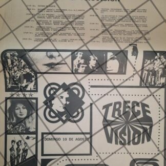 PUBLICIDAD RETRO. CANAL 13 1969 TRECEVISION