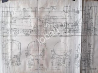 GRABADO ANTIGUO LOCOMOTORA CLASE J4 1928 / A10