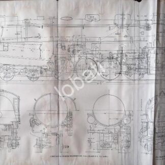 GRABADO ANTIGUO LOCOMOTORA CLASE J4 1928 / A10